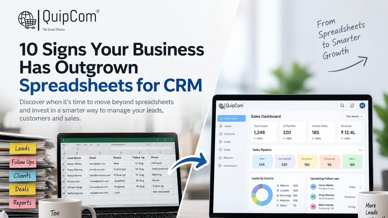 10 Signs Your Business Has Outgrown Spreadsheets for CRM
